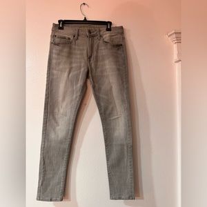 Gray slim jeans